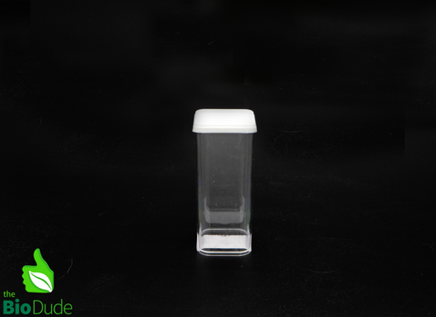 11 oz Square Spider Bottle w/ lid – Invertebrate Enclosure - 11 ounces