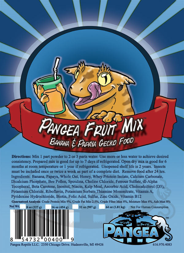 Pangea Fruit Mix™ Gecko Treat Complete Gecko Diet - BLUE