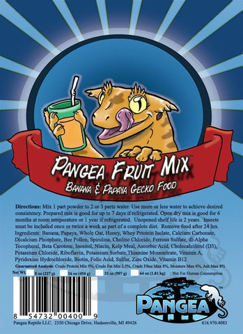 Pangea Fruit Mix™ Gecko Treat Complete Gecko Diet - BLUE
