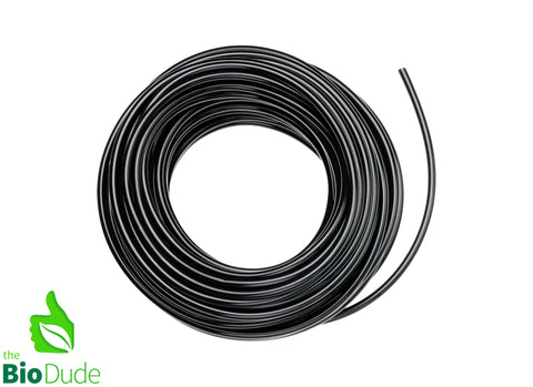 Clear or Black Aquarium Tubing 1/4" diameter sold by the foot