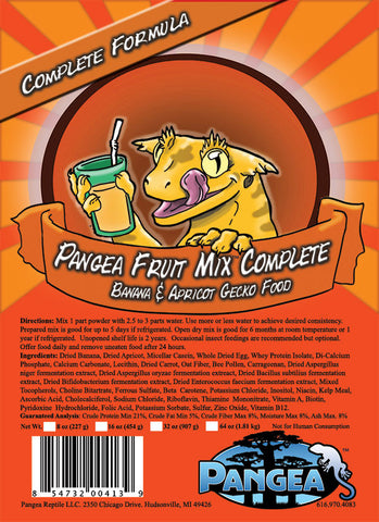 Pangea Fruit Mix™ Apricot Complete Gecko Diet - orange