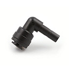 Mist King Value 1/4" Plug In Elbow  - BLACK