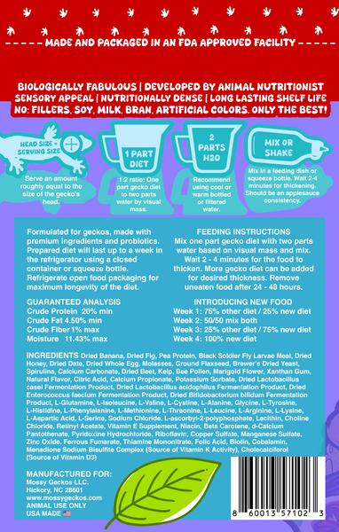 2oz 2 Pack Gecko Diets