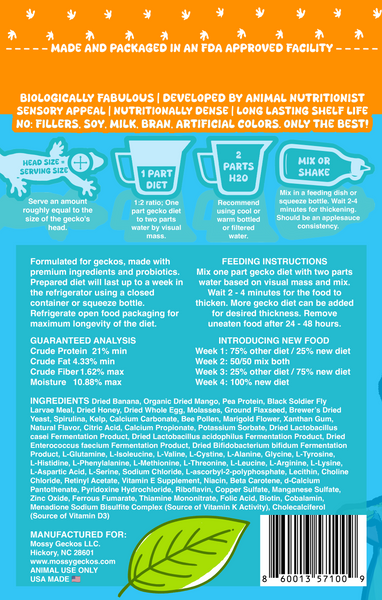 2oz 2 Pack Gecko Diets