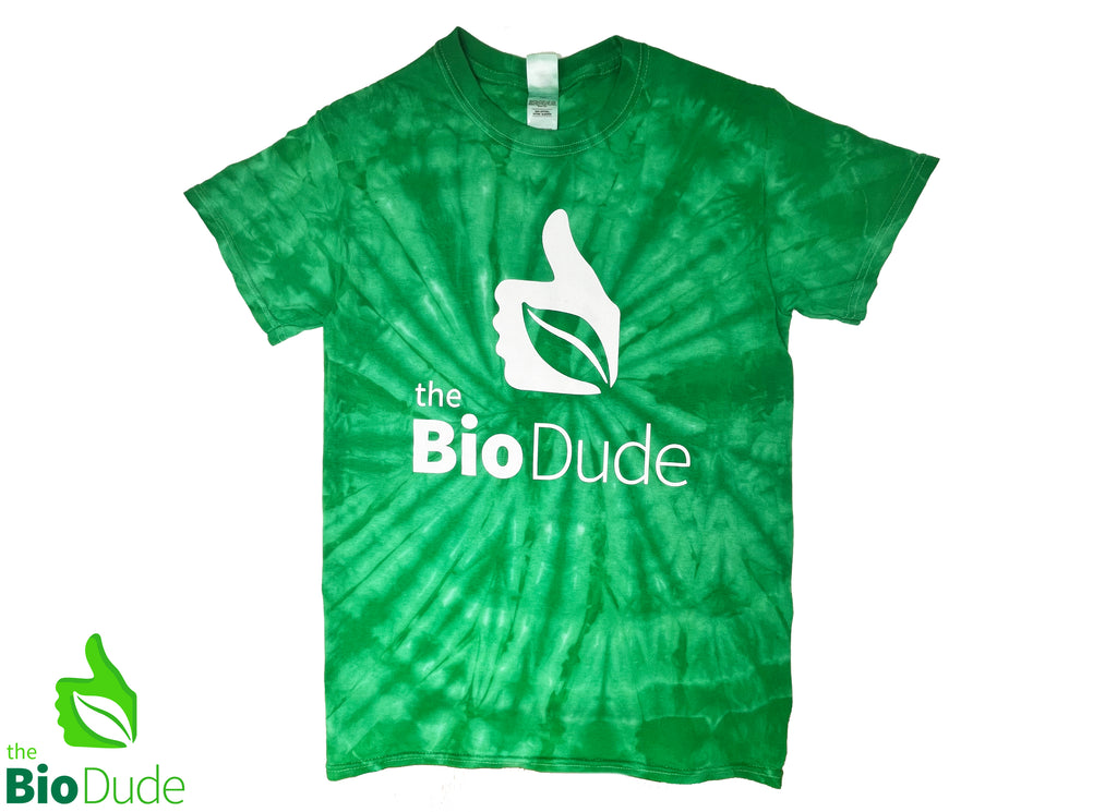 Bio Dude Tie Dye T-Shirt  - Dark Green
