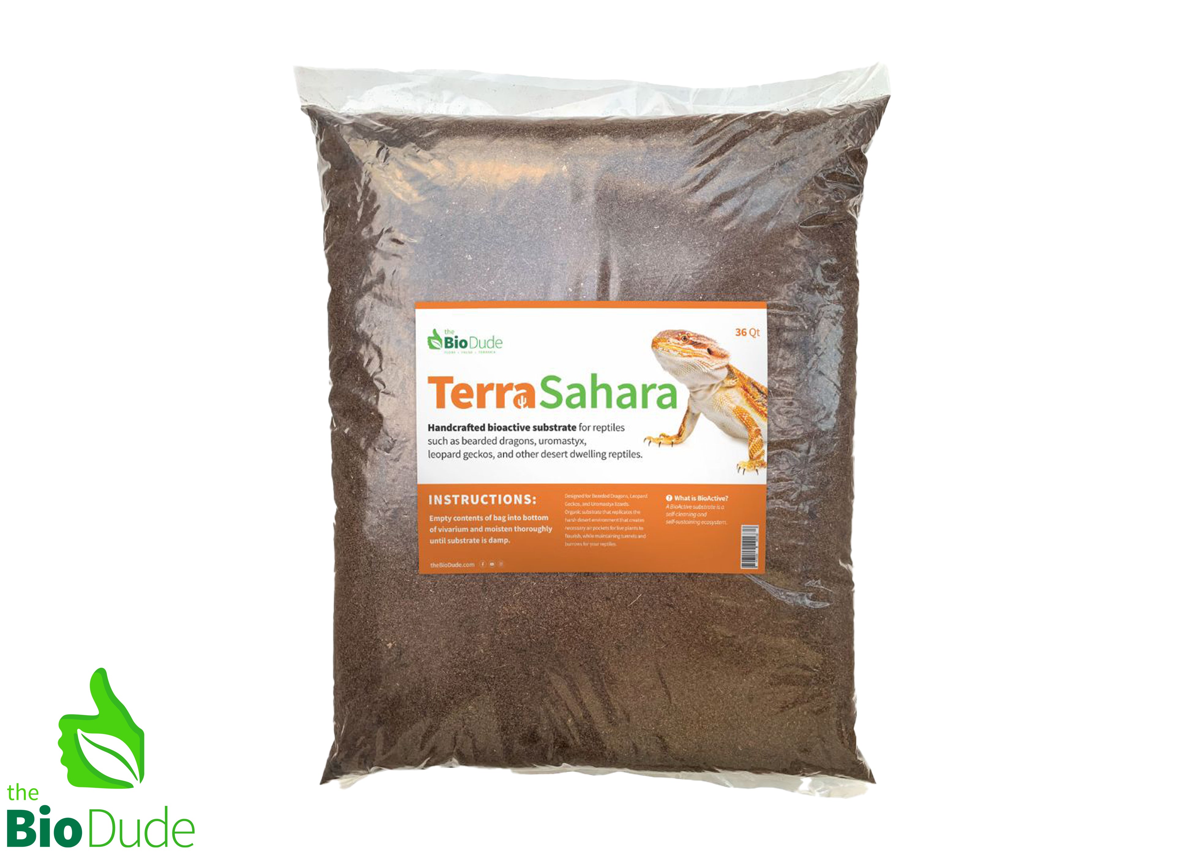 thumbnail image 2 of The Bio Dude Terra Sahara Bioactive Substrate - 6 Quarts Desert Terrarium Bedding For Bearded Dragons & Leopard Geckos 2 of 4