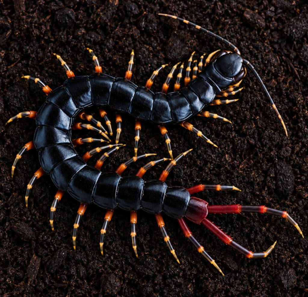 Scolopendra gigantea 'Black' – Amazonian Giant Centipede | Live Arrival Guarantee | TDE