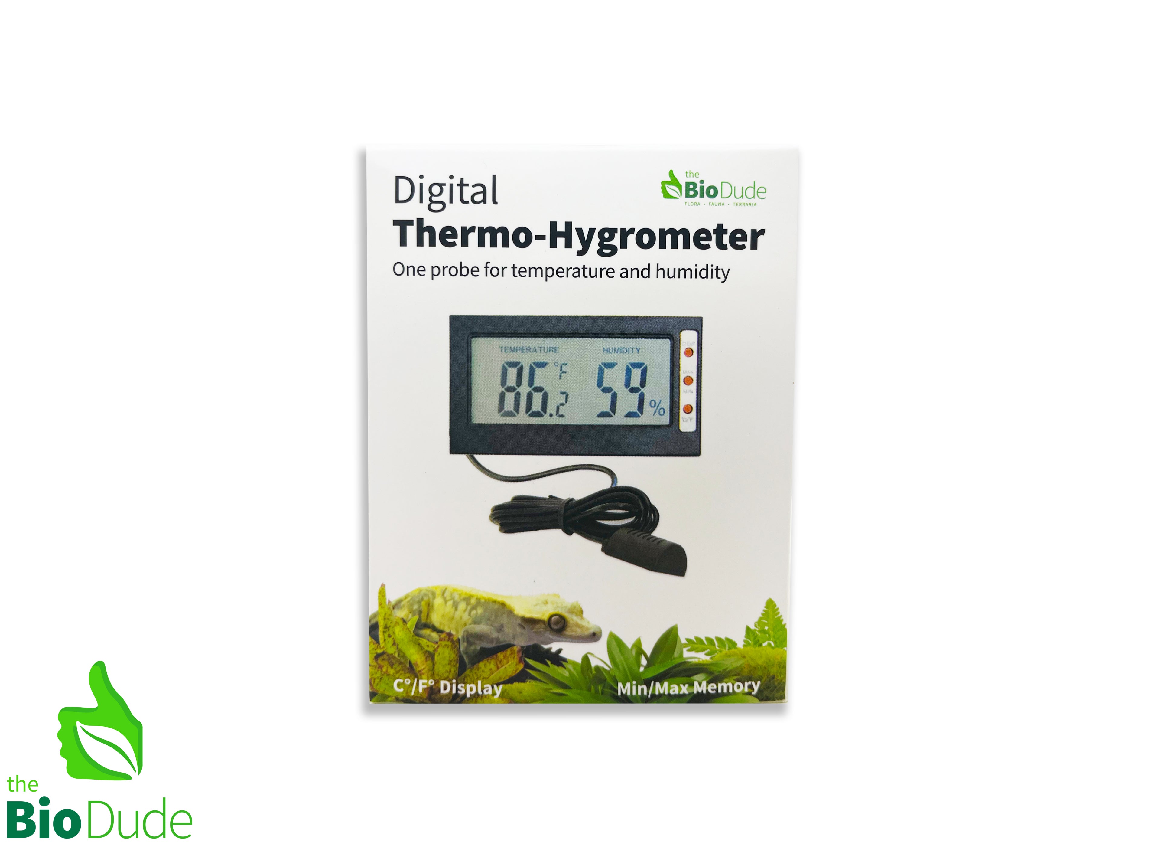 Thermometer World Digital Reptile Thermometer and Humidity Gauge Remote  Probes – Terrarium Reptile Hygrometer Thermo Humidor Tank Cage Incubator  Brooder Indoor Outdoor, Thermometer World, IN/010 : Buy Online at Best  Price in
