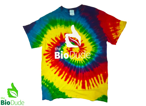 Bio Dude Tie Dye T-Shirt - RAINBOW
