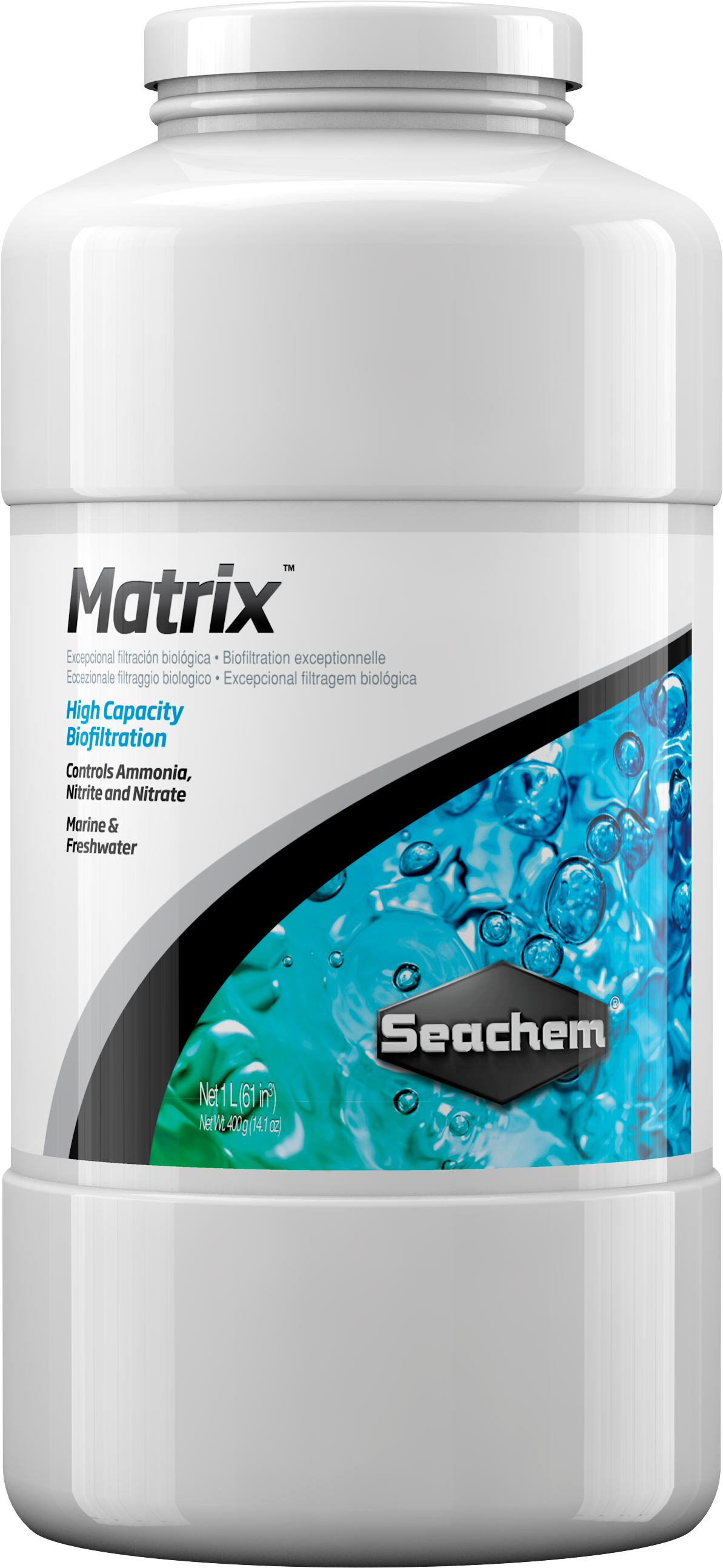 Seachem Matrix 1 L - Filter Media – The Bio Dude