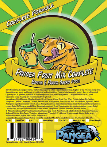 Pangea Fruit Mix™ Banana Papaya Complete Gecko Diet   - yellow
