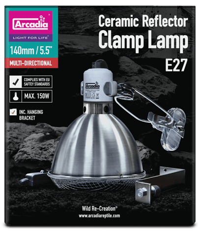 Arcadia Ceramic Reflector Clamp Lamp 5.5"