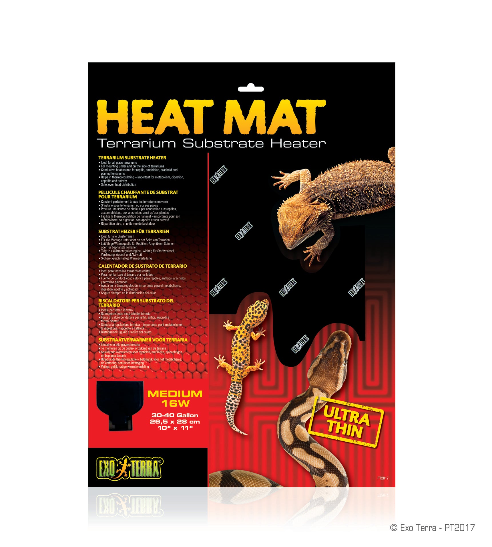 Exo Terra Heat Mat 16W Terrarium Substrate Heater