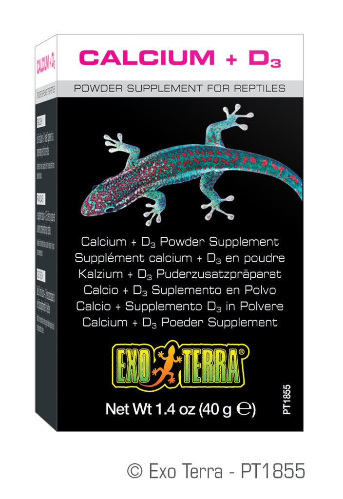 Exo Terra Reptile Calcium + Vitamin D3 1.4 oz  PINK