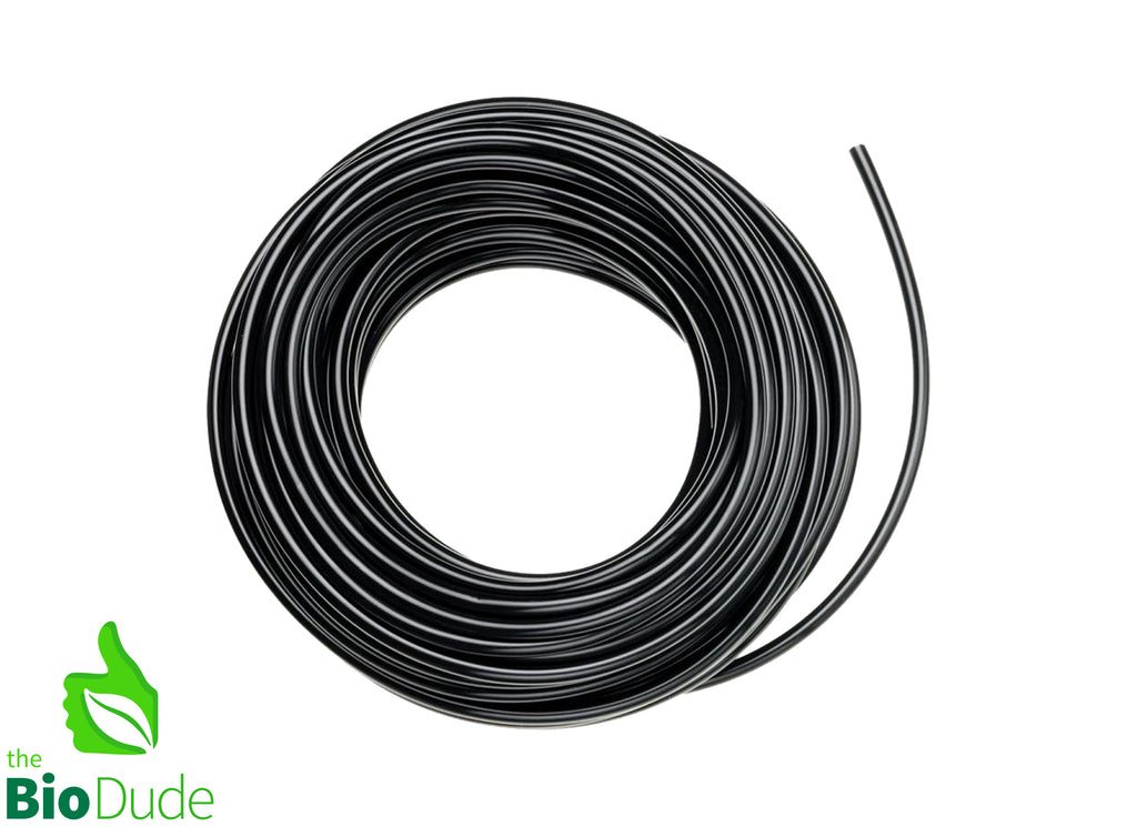 Black or Clear Aquarium Tubing 1/2" diameter sold by the foot