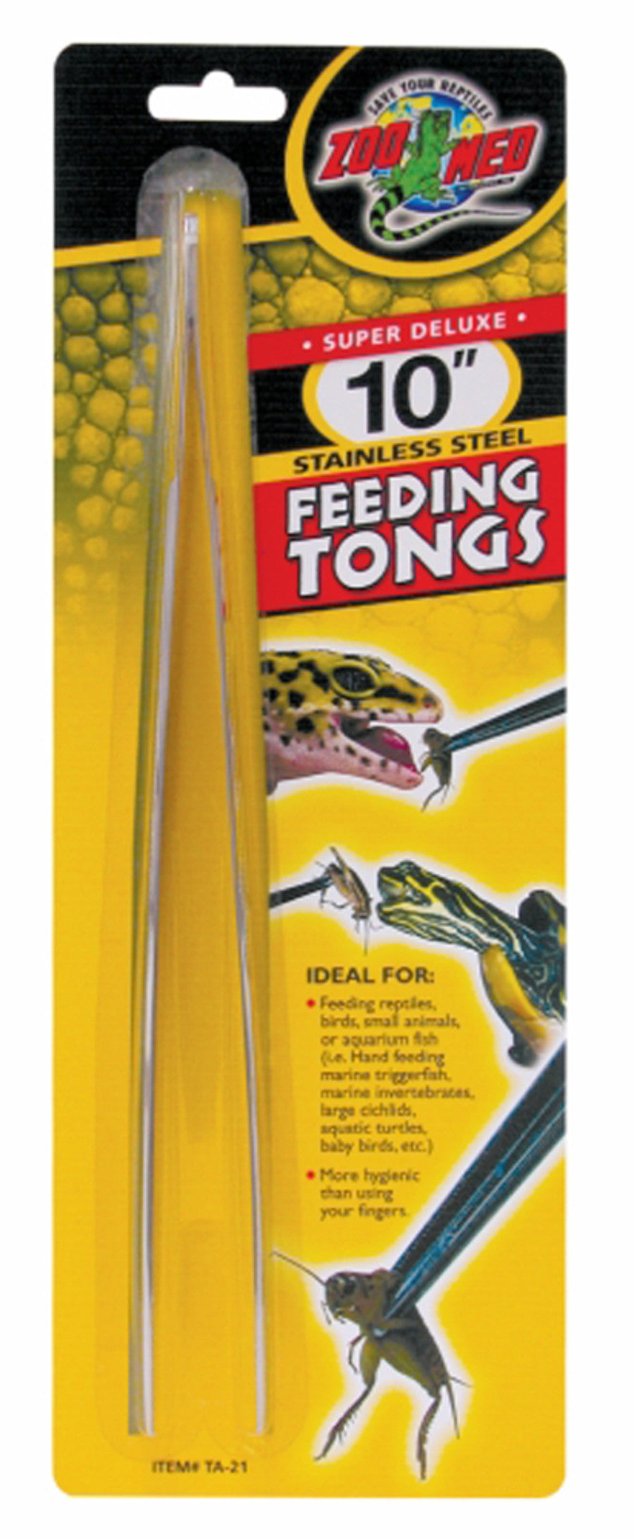 Zoo Med Stainless Steel Feeding Tongs 10 Inch